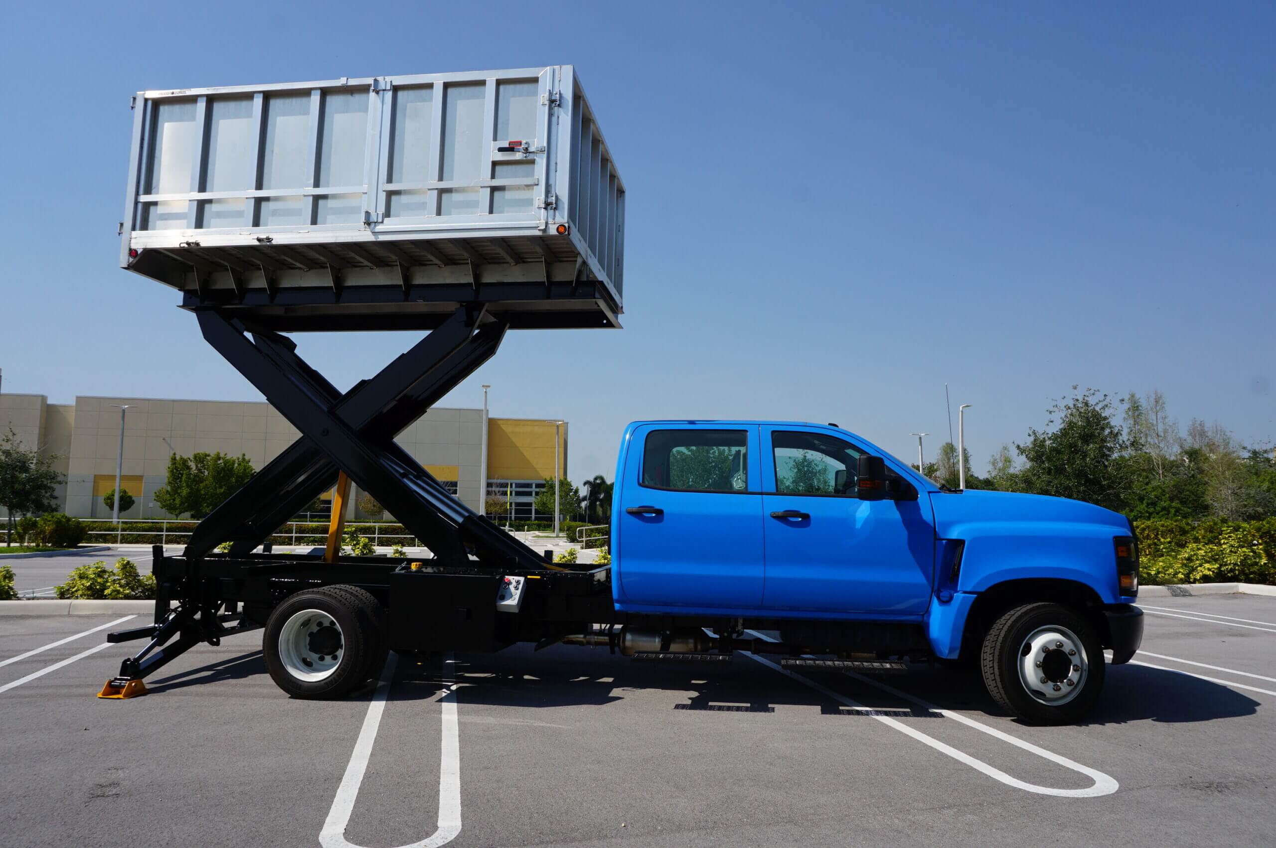 Aluminum Dump Bed Dual Cab Construction Hydraulic Lift